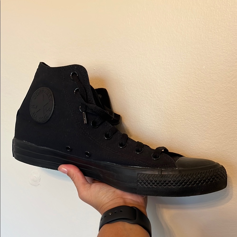 Converse All Black High-Top Sneakers